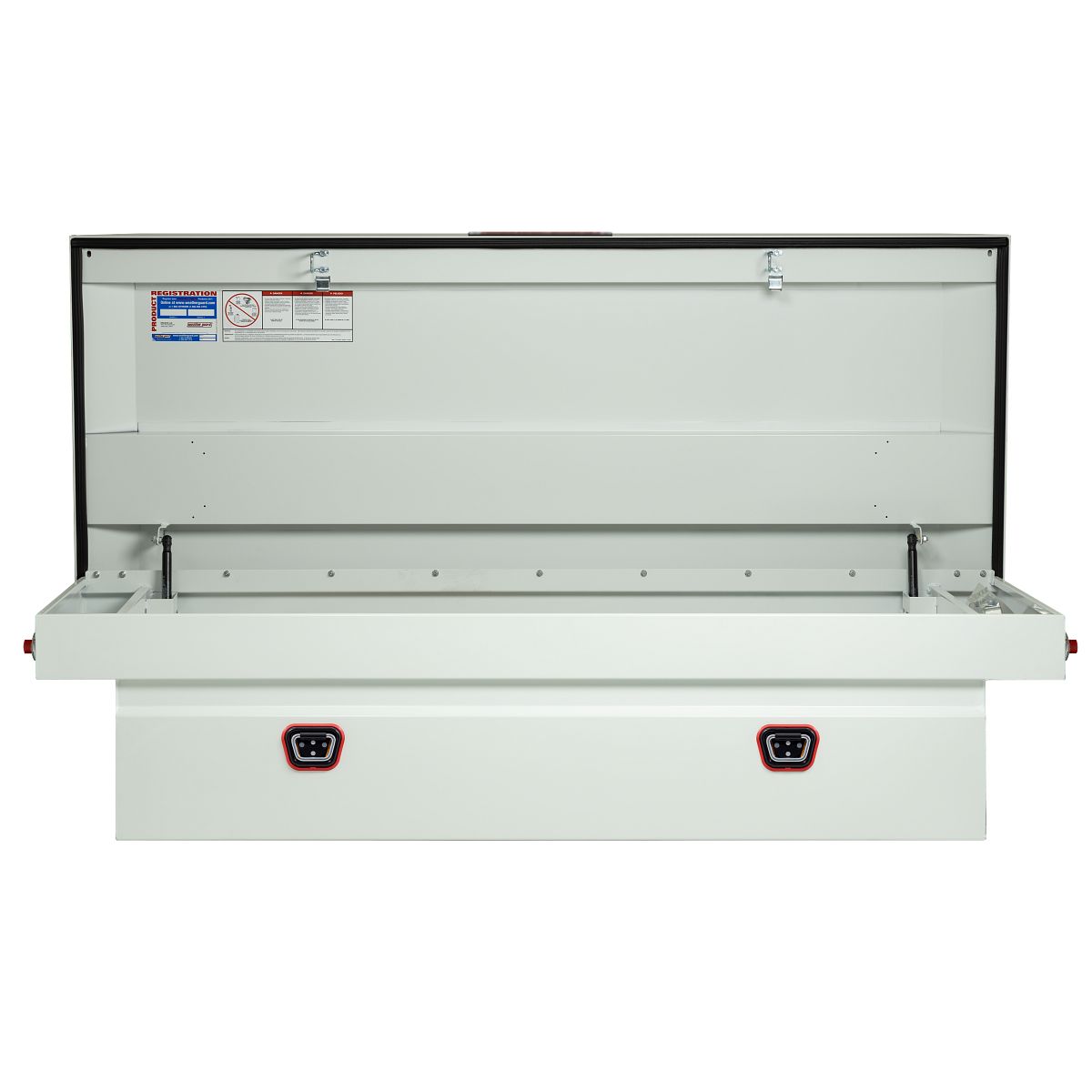Weather Guard Crossover Tool Box White Steel Extra Wide Model 116-3-04