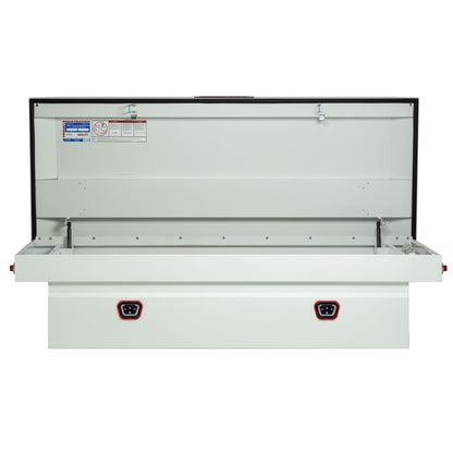 Weather Guard Crossover Tool Box White Steel Extra Wide Model 116-3-04