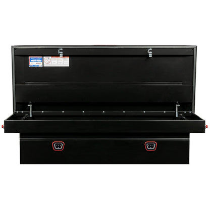 Weather Guard Crossover Tool Box Gloss Black Steel Extra Wide Model 116-5-04