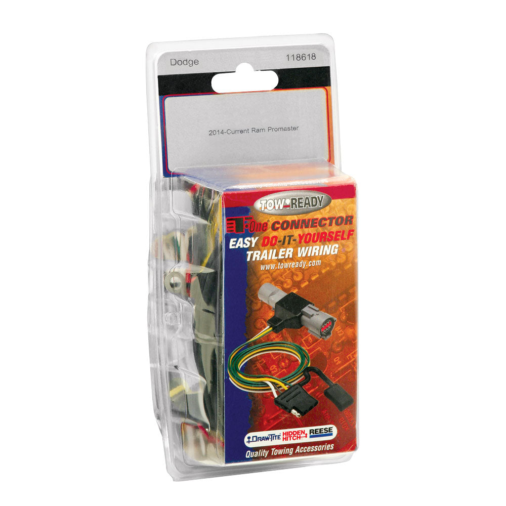 T-One® T-Connector Harness, 4-Way Flat, Compatible with RAM ProMaster City
