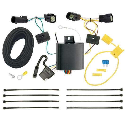 T-One® T-Connector Harness, 4-Way Flat, Compatible for Ford Transit 150, 250, 350