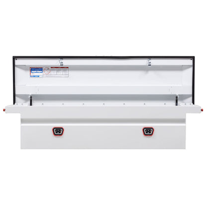 Weather Guard Crossover Tool Box White Steel Low Profile Model 120-3-04