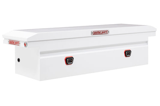 Weather Guard Crossover Tool Box White Steel Low Profile Model 120-3-04