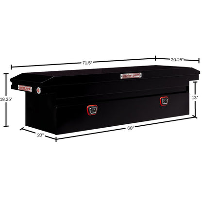 Weather Guard Crossover Tool Box Gloss Black Steel Low Profile Model 120-5-04