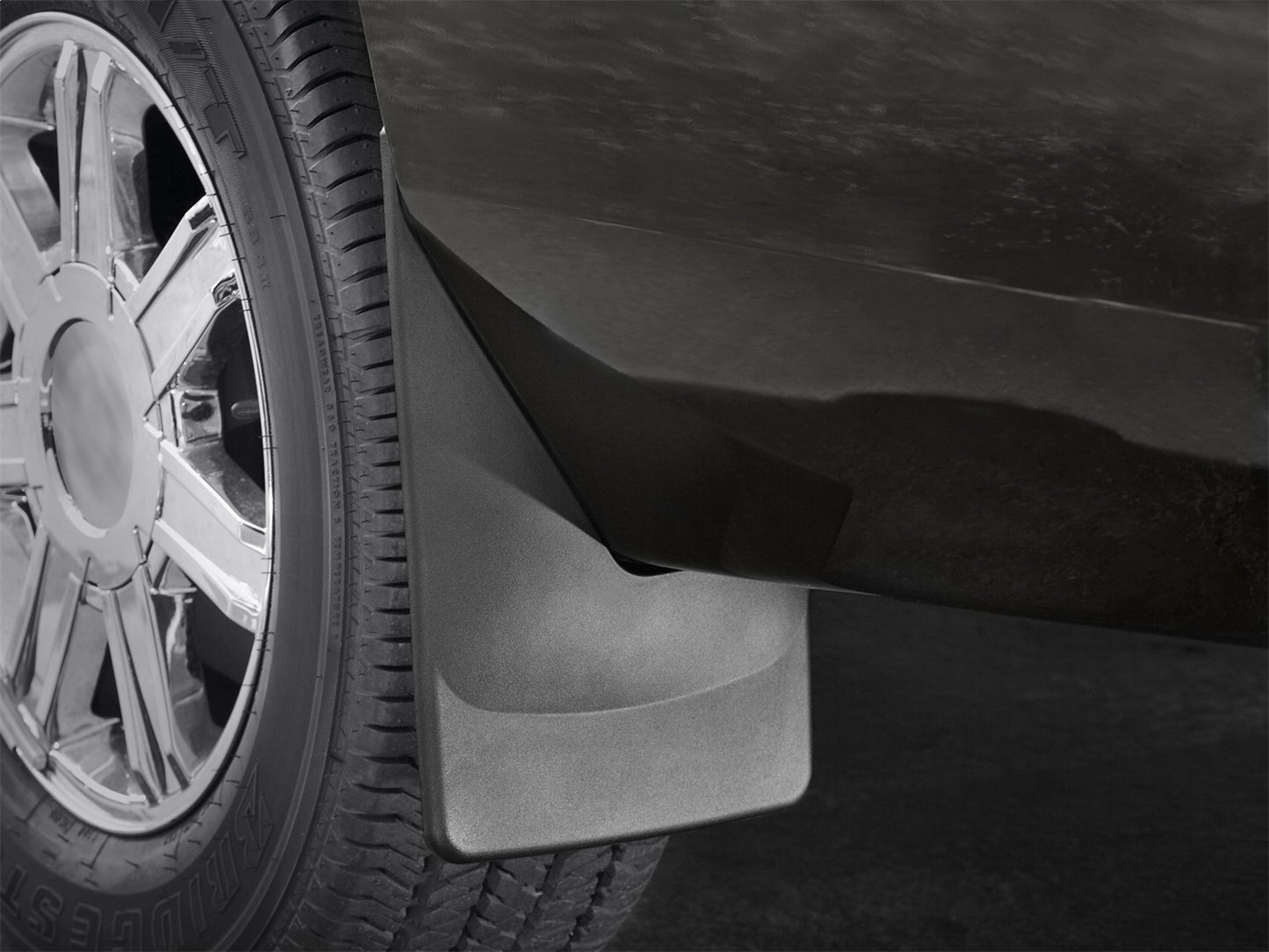 WeatherTech No-Drill DigitalFit MudFlap for Chevrolet/GMC Silverado/Sierra 3500 HD (2015-2019) DUALLY - Rear Pair