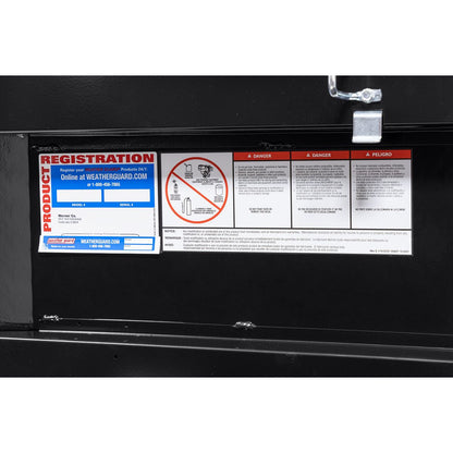 Weather Guard Crossover Tool Box Gloss Black Aluminum Low Profile Model 121-5-04