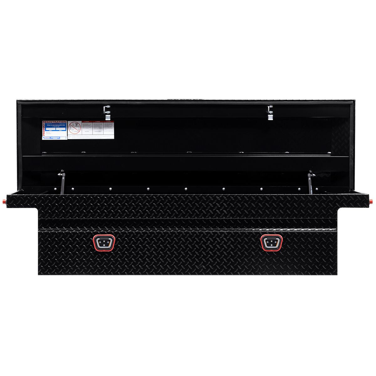 Weather Guard Crossover Tool Box Gloss Black Aluminum Low Profile Model 121-5-04