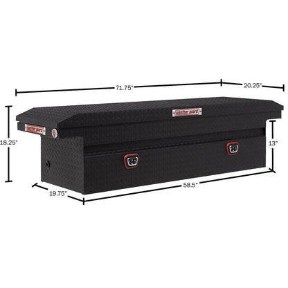 Weather Guard Crossover Tool Box Textured Matte Black Aluminum Low Profile Model 121-52-04