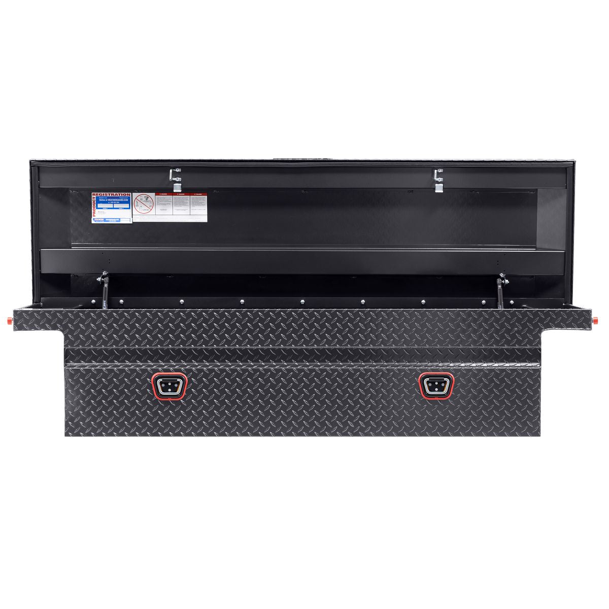 Weather Guard Crossover Tool Box Gun Metal Gray Aluminum Low Profile Model 121-6-04