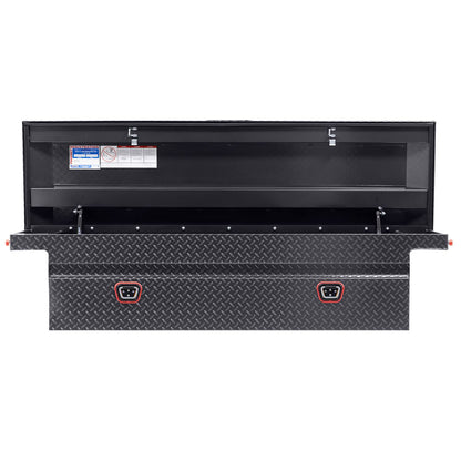 Weather Guard Crossover Tool Box Gun Metal Gray Aluminum Low Profile Model 121-6-04