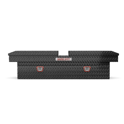 Weather Guard Gull Wing Crossover Tool Box Gloss Black Aluminum Standard Model 124-5-04