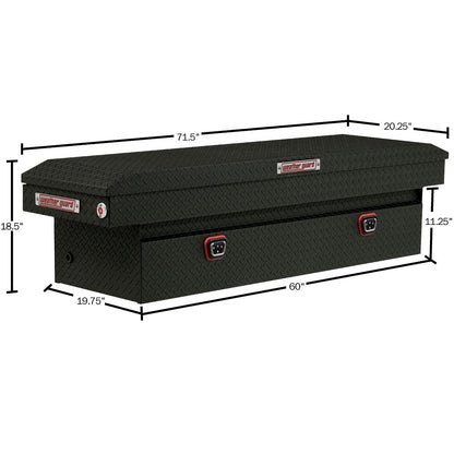 Weather Guard Crossover Tool Box Textured Matte Black Aluminum Standard Model 127-52-04