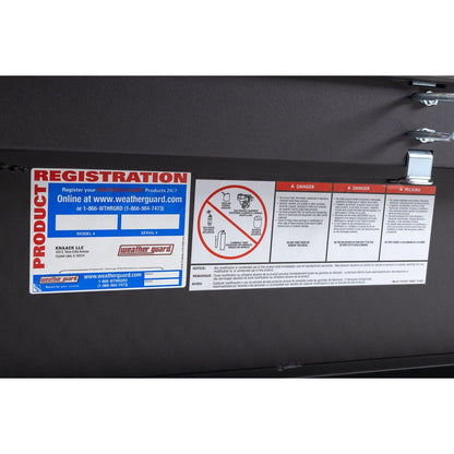 Weather Guard Crossover Tool Box Textured Matte Black Aluminum Standard Model 127-52-04