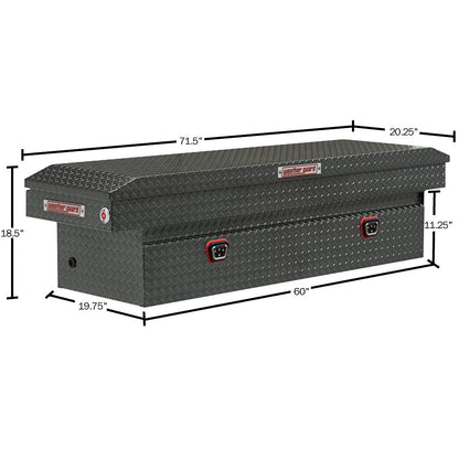 Weather Guard Crossover Tool Box Gun Metal Gray Aluminum Standard Model 127-6-04