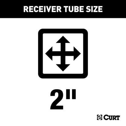CURT Class 3 Trailer Hitch, 2" Receiver, Select Ford Transit Connect - 13076