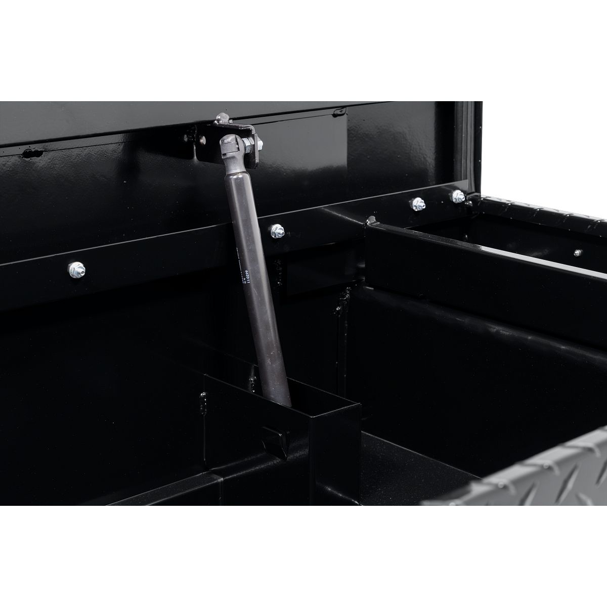 Weather Guard Crossover Tool Box for Mid-Size Trucks Gloss Black Aluminum Low Profile Model 131-5-04