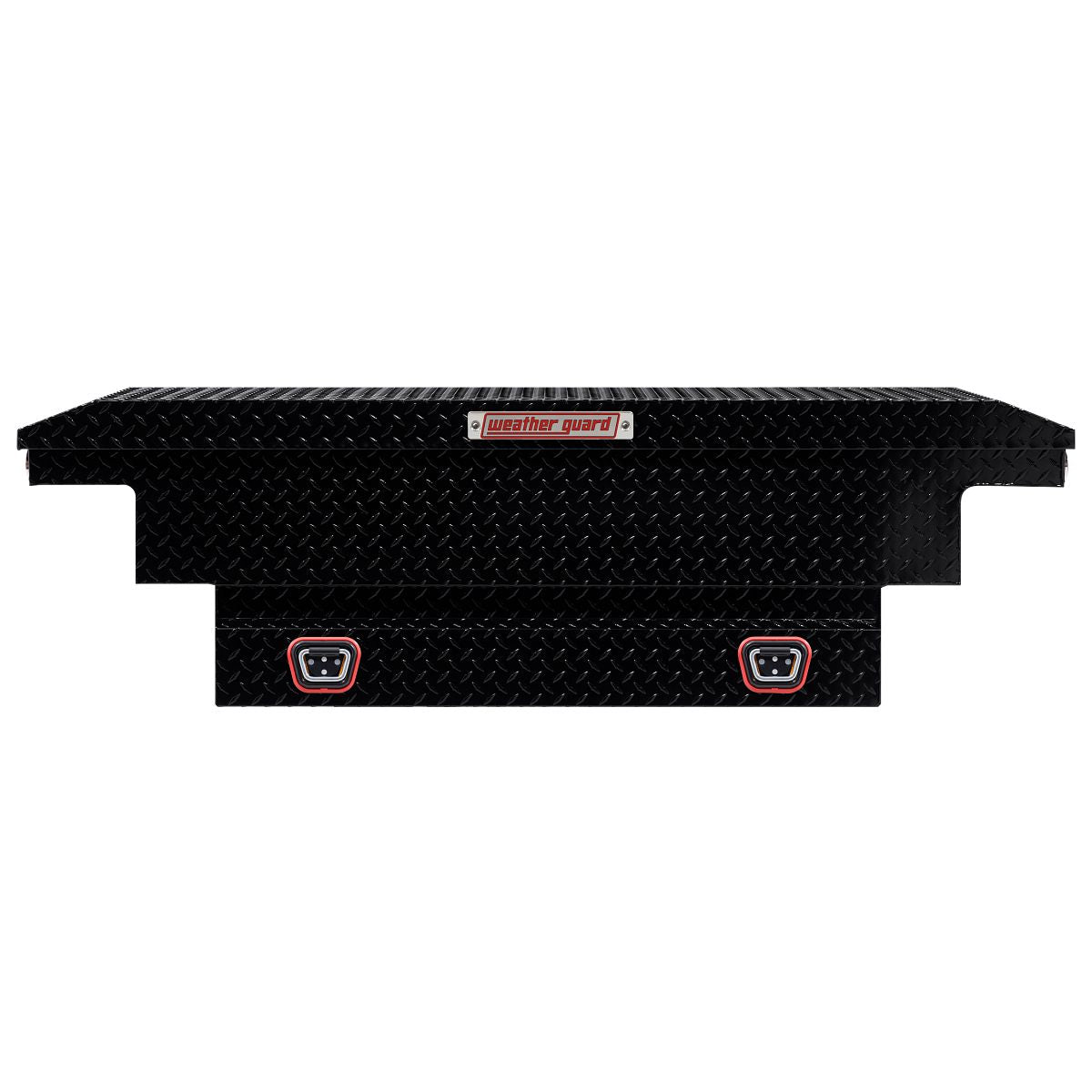 Weather Guard Crossover Tool Box for Mid-Size Trucks Gloss Black Aluminum Low Profile Model 131-5-04
