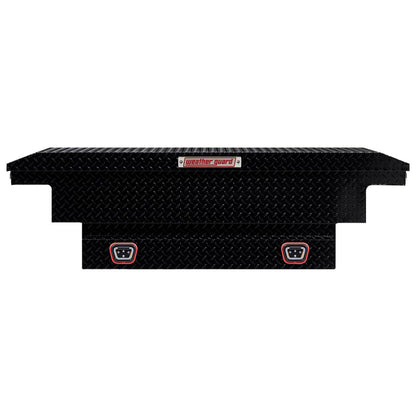 Weather Guard Crossover Tool Box for Mid-Size Trucks Gloss Black Aluminum Low Profile Model 131-5-04