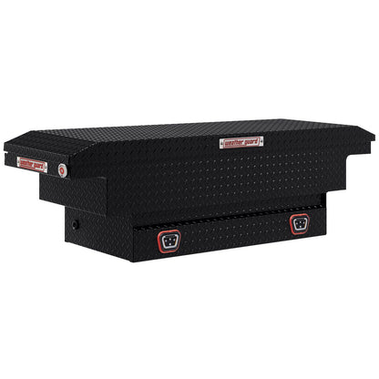 Weather Guard Crossover Tool Box for Mid-Size Trucks Gloss Black Aluminum Low Profile Model 131-5-04