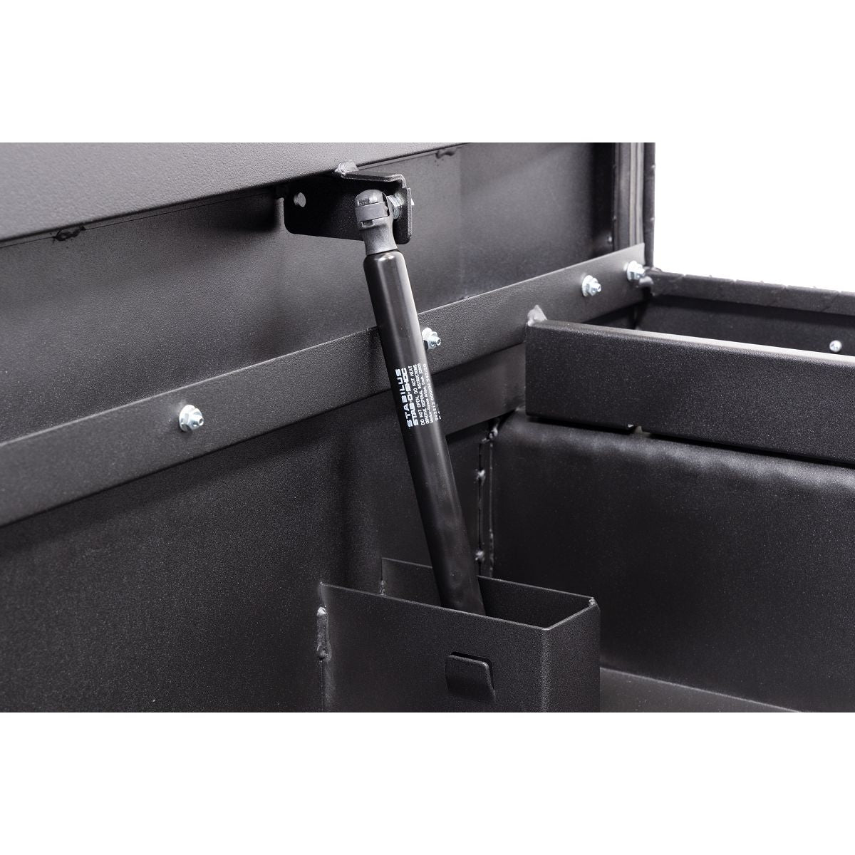 Weather Guard Crossover Tool Box for Mid-Size Trucks Textured Matte Black Aluminum Low Profile Model 131-52-04