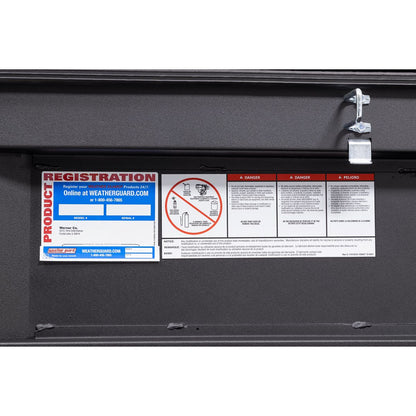Weather Guard Crossover Tool Box for Mid-Size Trucks Textured Matte Black Aluminum Low Profile Model 131-52-04