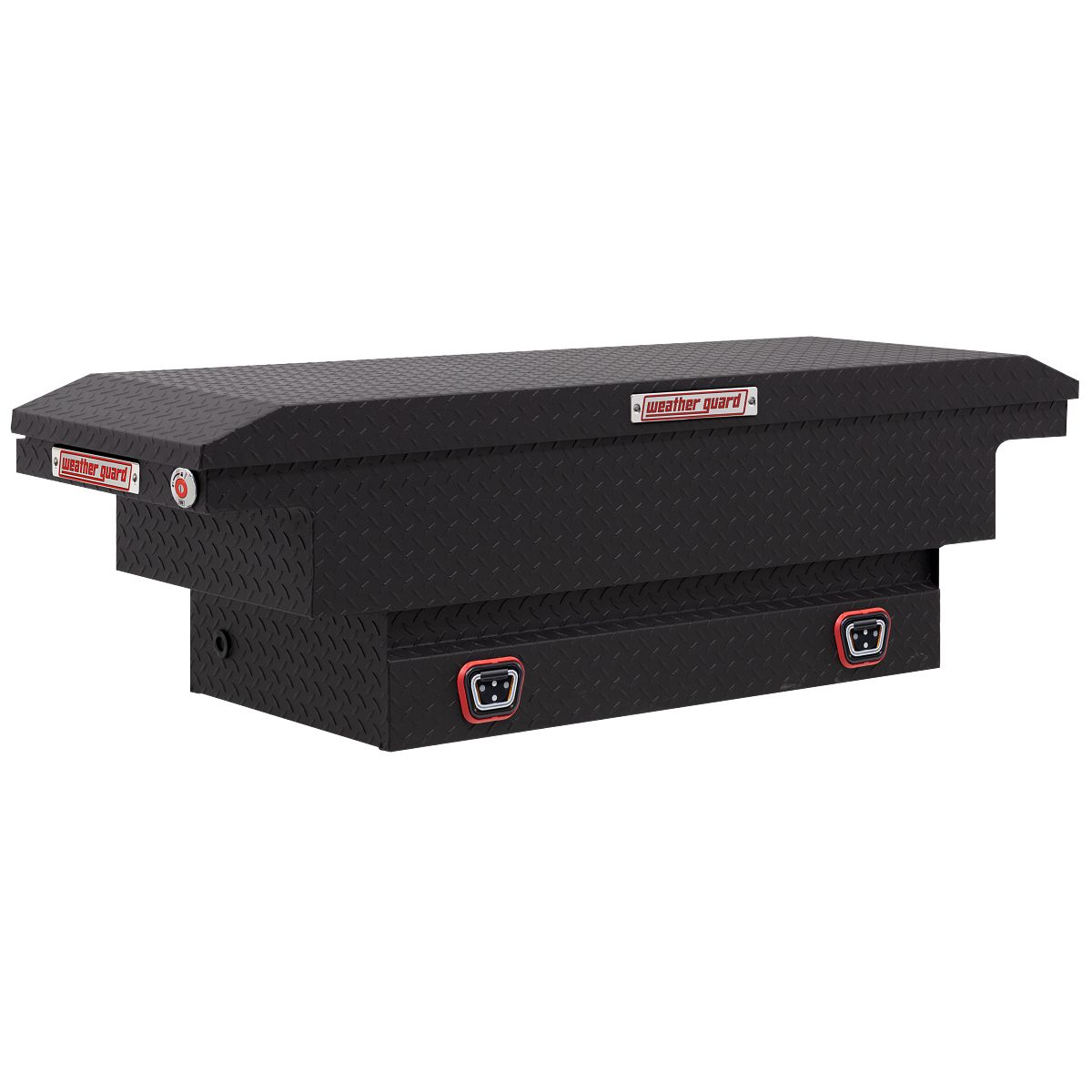 Weather Guard Crossover Tool Box for Mid-Size Trucks Textured Matte Black Aluminum Low Profile Model 131-52-04