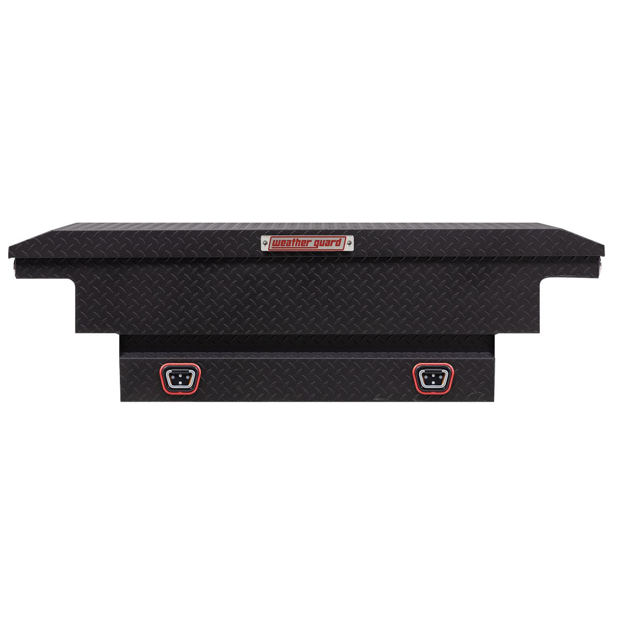 Weather Guard Crossover Tool Box for Mid-Size Trucks Textured Matte Black Aluminum Low Profile Model 131-52-04