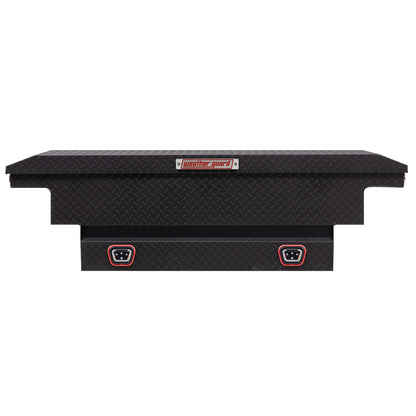 Weather Guard Crossover Tool Box for Mid-Size Trucks Textured Matte Black Aluminum Low Profile Model 131-52-04