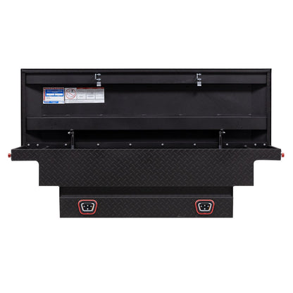 Weather Guard Crossover Tool Box for Mid-Size Trucks Textured Matte Black Aluminum Low Profile Model 131-52-04