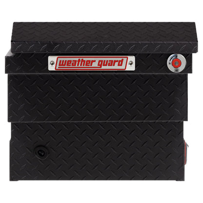 Weather Guard Crossover Tool Box for Mid-Size Trucks Textured Matte Black Aluminum Low Profile Model 131-52-04
