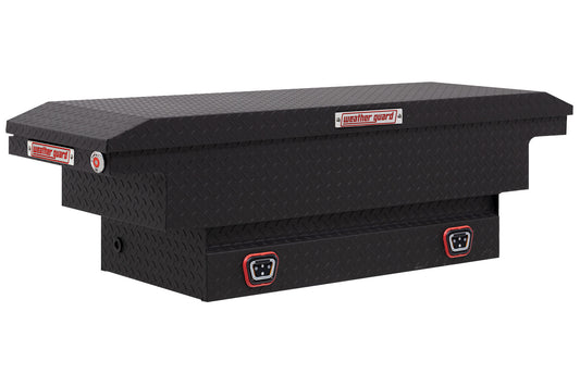 Weather Guard Crossover Tool Box for Mid-Size Trucks Textured Matte Black Aluminum Low Profile Model 131-52-04