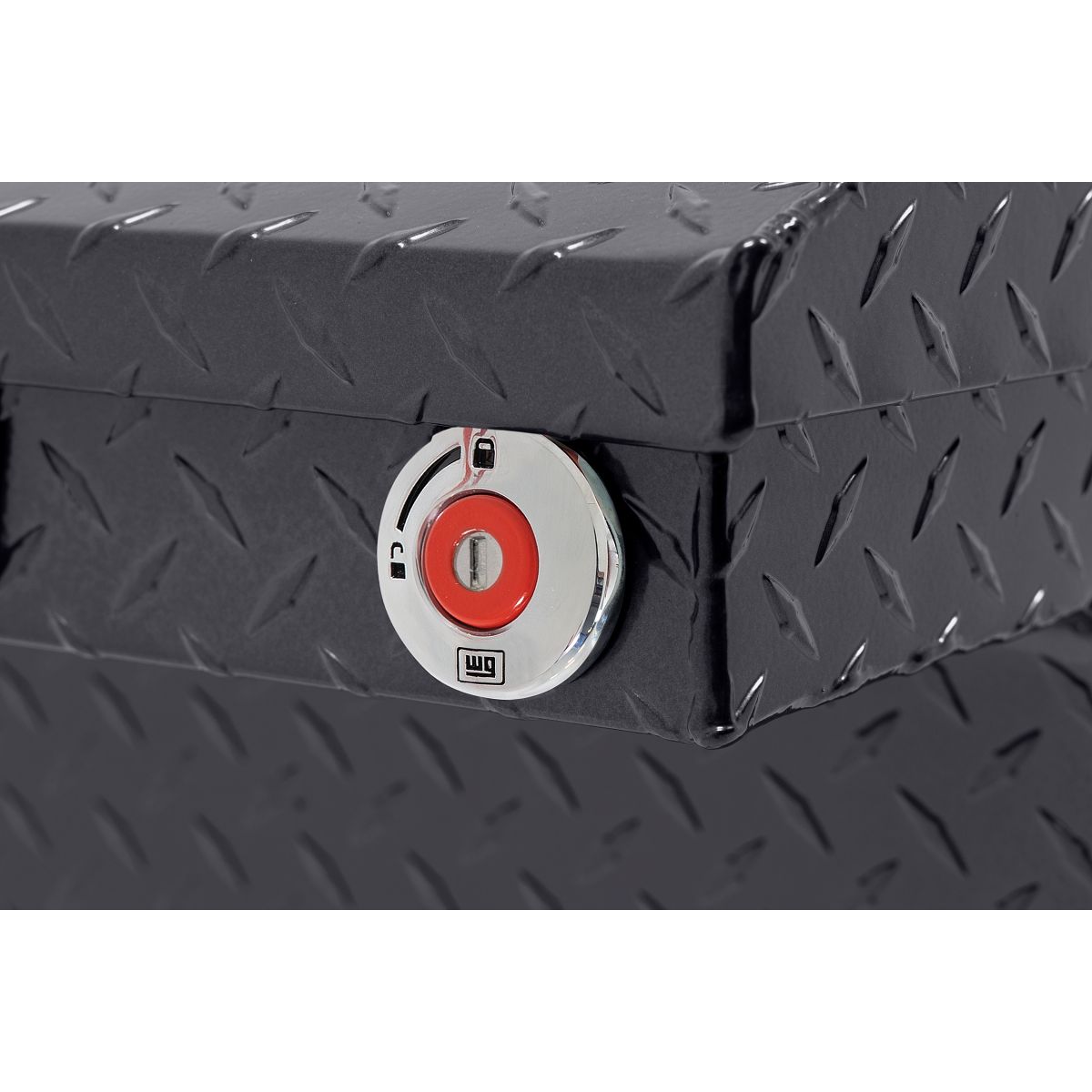 Weather Guard Crossover Tool Box for Mid-Size Trucks Gun Metal Gray Aluminum Low Profile Model 131-6-04