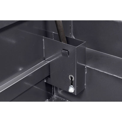 Weather Guard Crossover Tool Box for Mid-Size Trucks Gun Metal Gray Aluminum Low Profile Model 131-6-04
