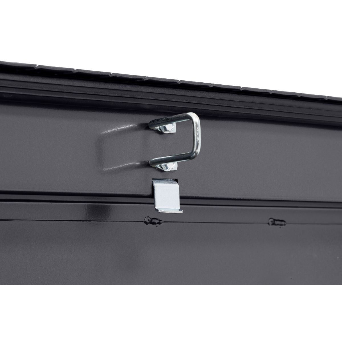 Weather Guard Crossover Tool Box for Mid-Size Trucks Gun Metal Gray Aluminum Low Profile Model 131-6-04