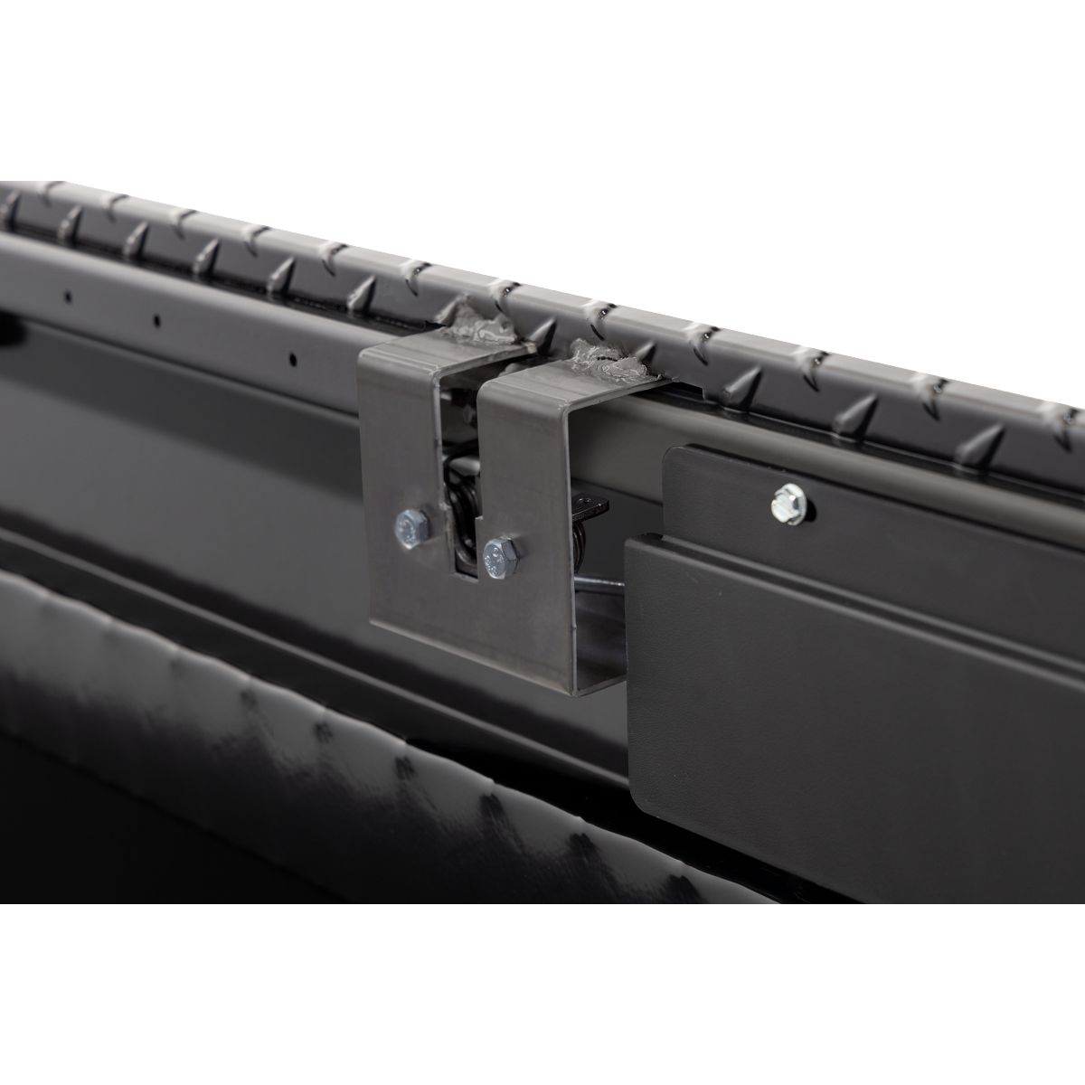 Weather Guard Crossover Tool Box for Mid-Size Trucks Gun Metal Gray Aluminum Low Profile Model 131-6-04