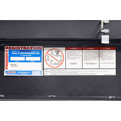 Weather Guard Crossover Tool Box for Mid-Size Trucks Gun Metal Gray Aluminum Low Profile Model 131-6-04