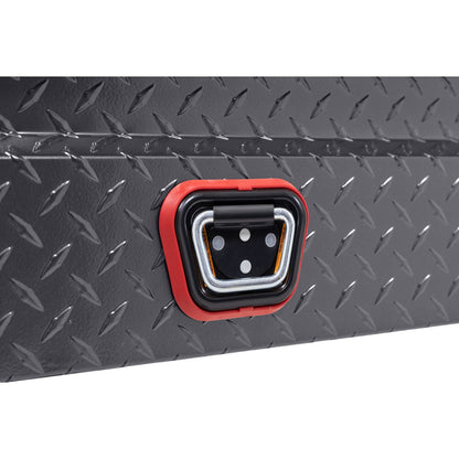Weather Guard Crossover Tool Box for Mid-Size Trucks Gun Metal Gray Aluminum Low Profile Model 131-6-04