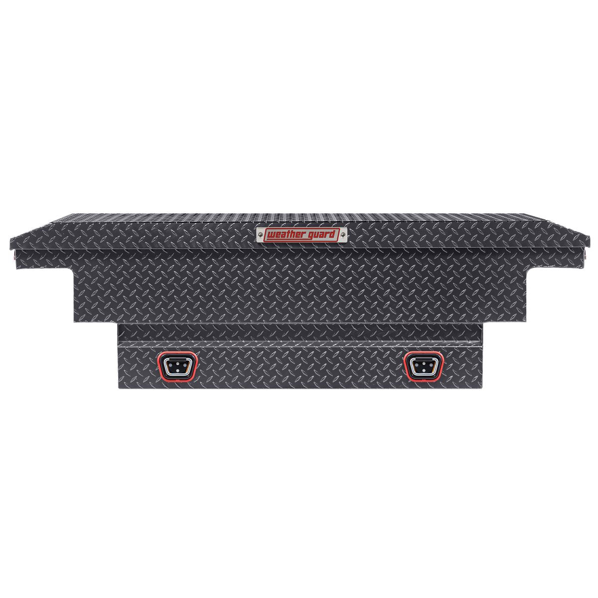 Weather Guard Crossover Tool Box for Mid-Size Trucks Gun Metal Gray Aluminum Low Profile Model 131-6-04