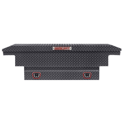 Weather Guard Crossover Tool Box for Mid-Size Trucks Gun Metal Gray Aluminum Low Profile Model 131-6-04