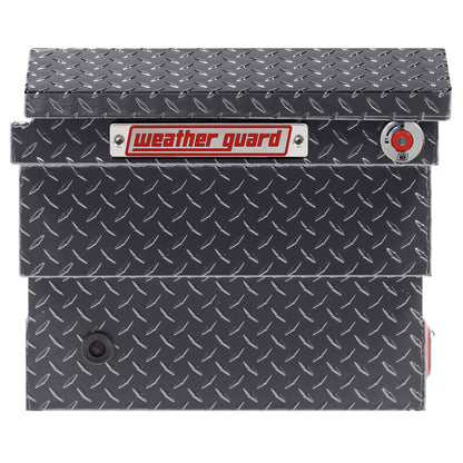 Weather Guard Crossover Tool Box for Mid-Size Trucks Gun Metal Gray Aluminum Low Profile Model 131-6-04
