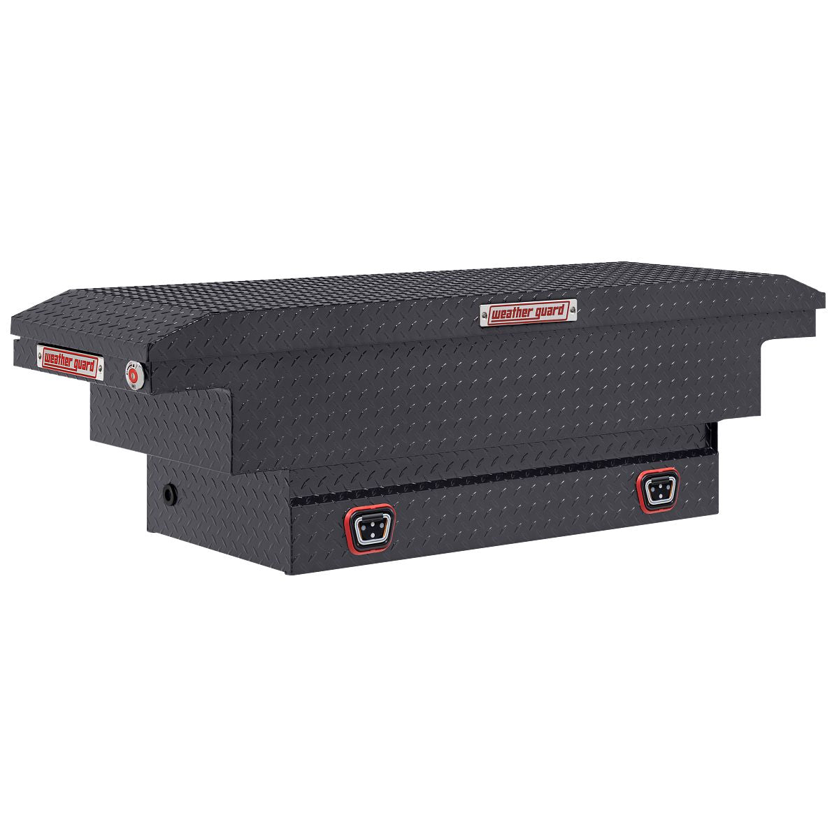 Weather Guard Crossover Tool Box for Mid-Size Trucks Gun Metal Gray Aluminum Low Profile Model 131-6-04