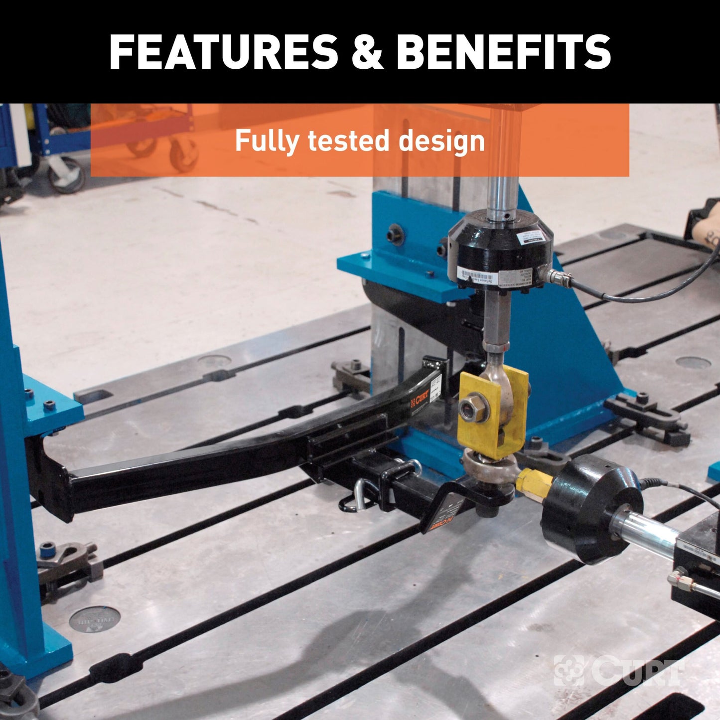 CURT Class 3 Trailer Hitch, 2" Receiver, Select Ford Transit 150, 250, 350, E-Transit - 13193