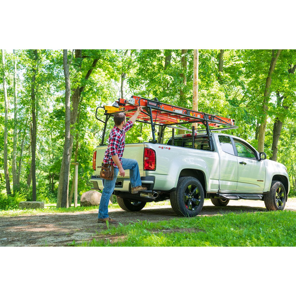 Weather Guard Steel Truck Rack for Mid Size Trucks - 1,000 lb.