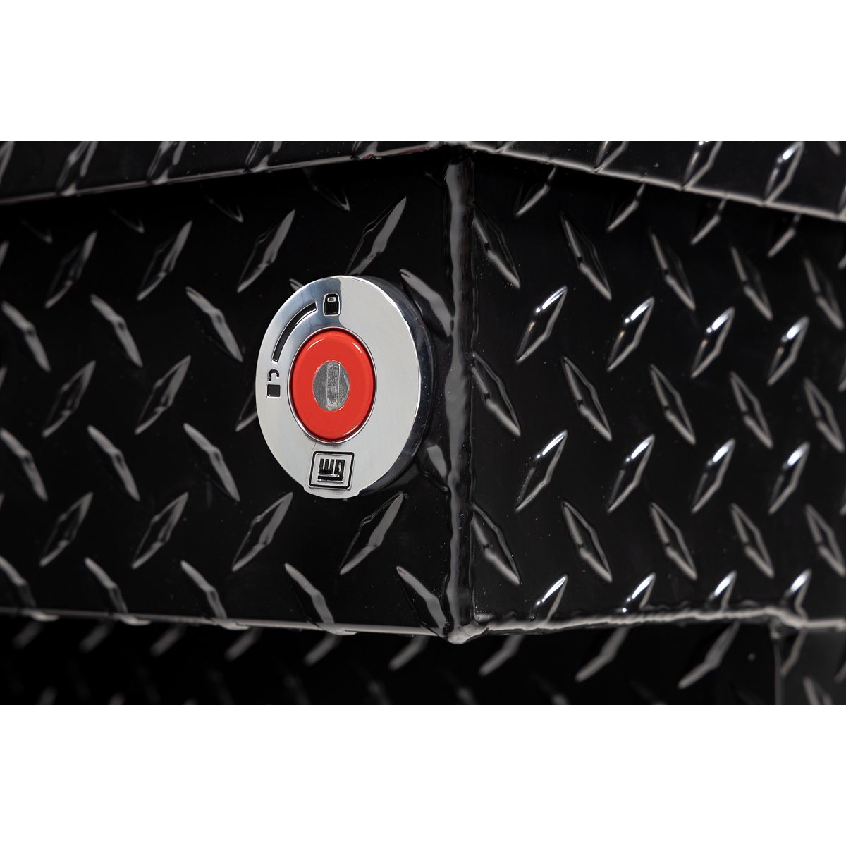 Weather Guard Crossover Tool Box for Mid-Size Trucks Gloss Black Aluminum Deep Model 137-5-04