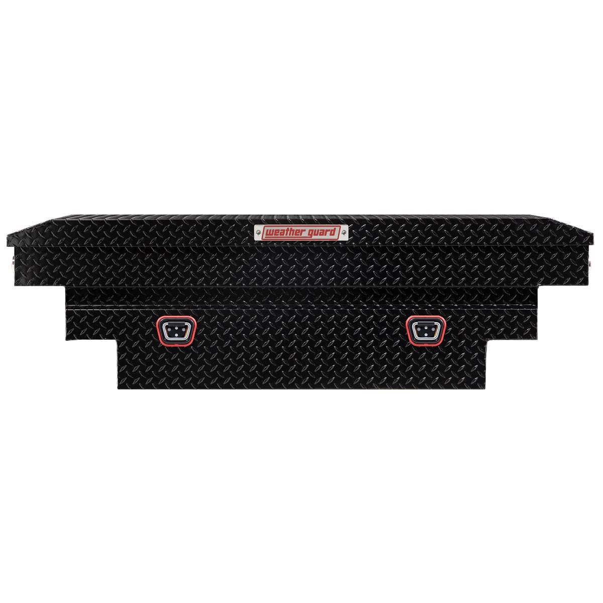 Weather Guard Crossover Tool Box for Mid-Size Trucks Gloss Black Aluminum Deep Model 137-5-04