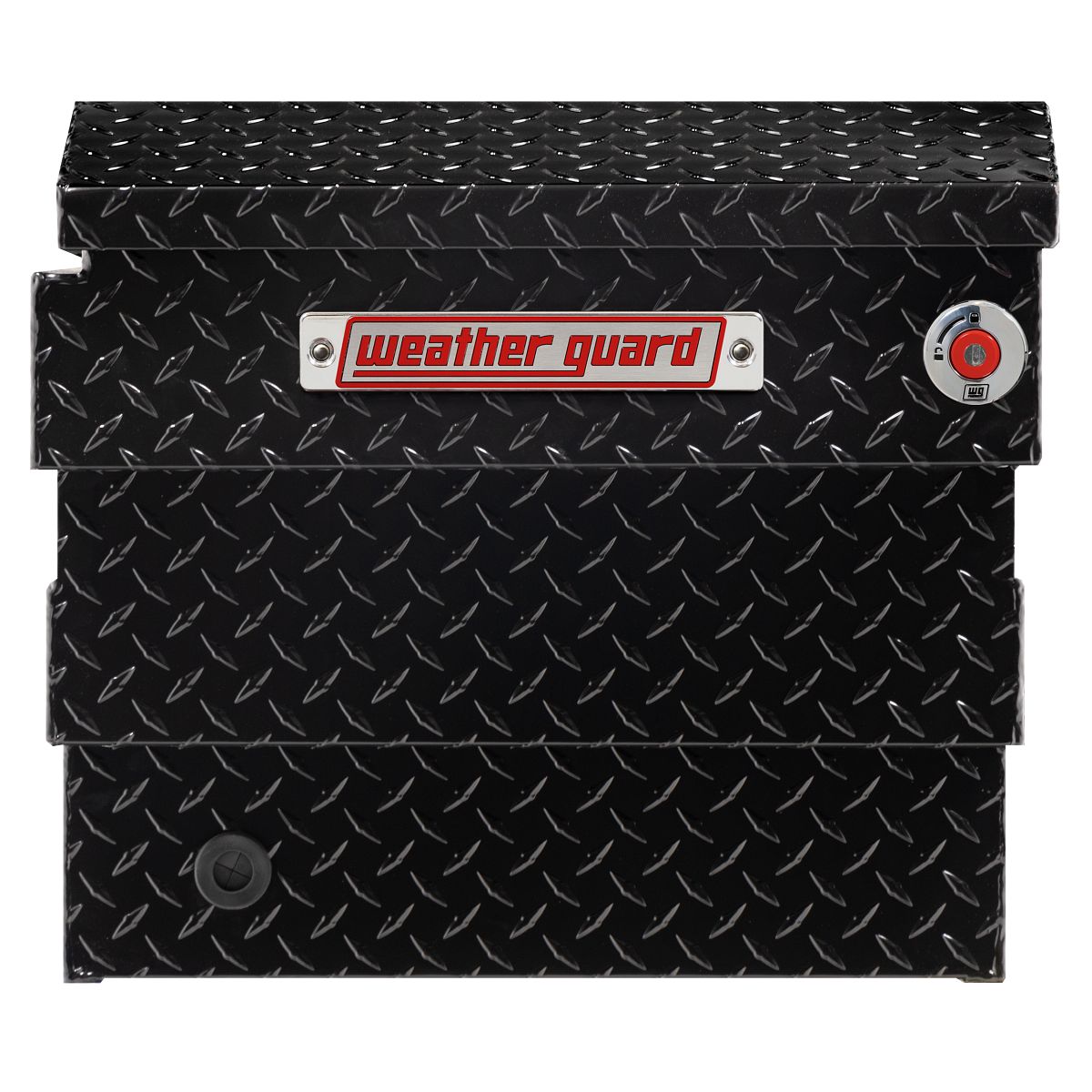 Weather Guard Crossover Tool Box for Mid-Size Trucks Gloss Black Aluminum Deep Model 137-5-04