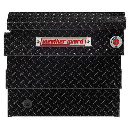 Weather Guard Crossover Tool Box for Mid-Size Trucks Gloss Black Aluminum Deep Model 137-5-04