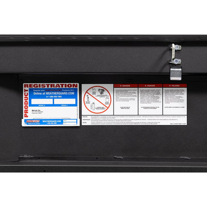 Weather Guard Crossover Tool Box for Mid-Size Trucks Textured Matte Black Aluminum Deep Model 137-52-04