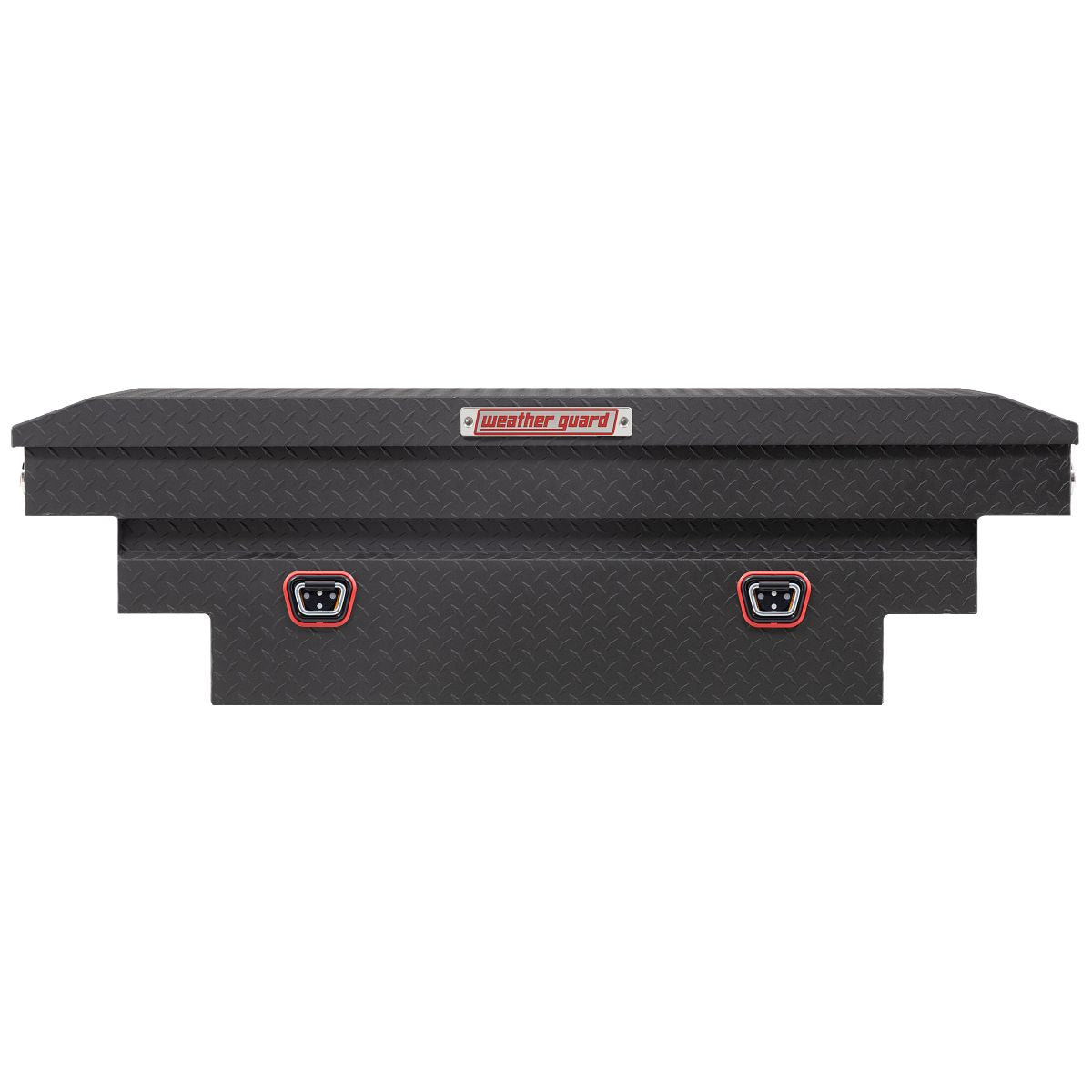 Weather Guard Crossover Tool Box for Mid-Size Trucks Textured Matte Black Aluminum Deep Model 137-52-04