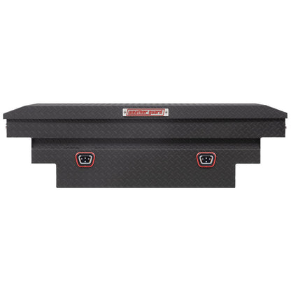 Weather Guard Crossover Tool Box for Mid-Size Trucks Textured Matte Black Aluminum Deep Model 137-52-04